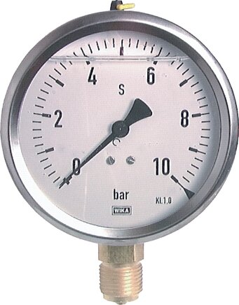 Exemplarische Darstellung: Glycerin-Manometer senkrecht